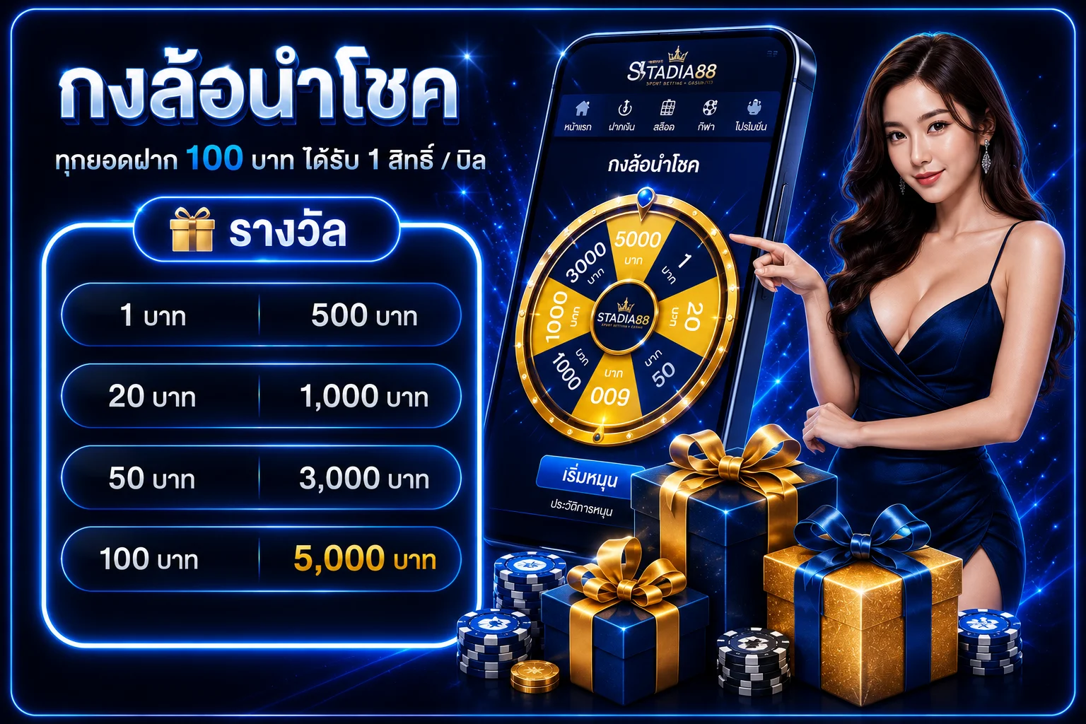 Stadia88 เว็บสล็อตเว็บตรง โปรสมาชิกใหม่ ฝากถอนออโต้